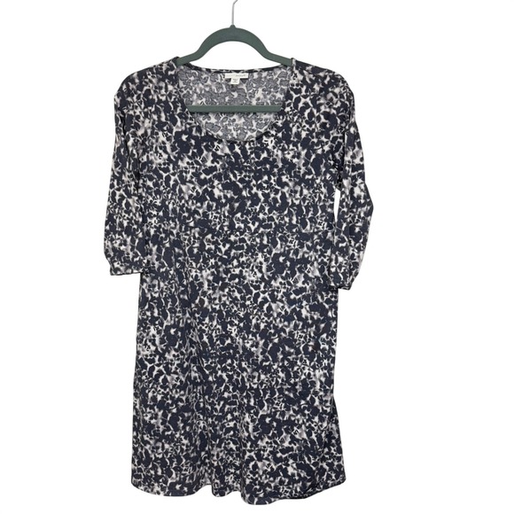 Pure Jill Dresses & Skirts - Pure Jill Women's Baby Doll Dress XS Petite Knit Watercolor Tye Dye‎ Print
